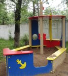 Новые игровые комплексы для малышей появились в двух детских домах Алматы